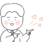 상담 직원을 귀여운 스타일로 그린 그림